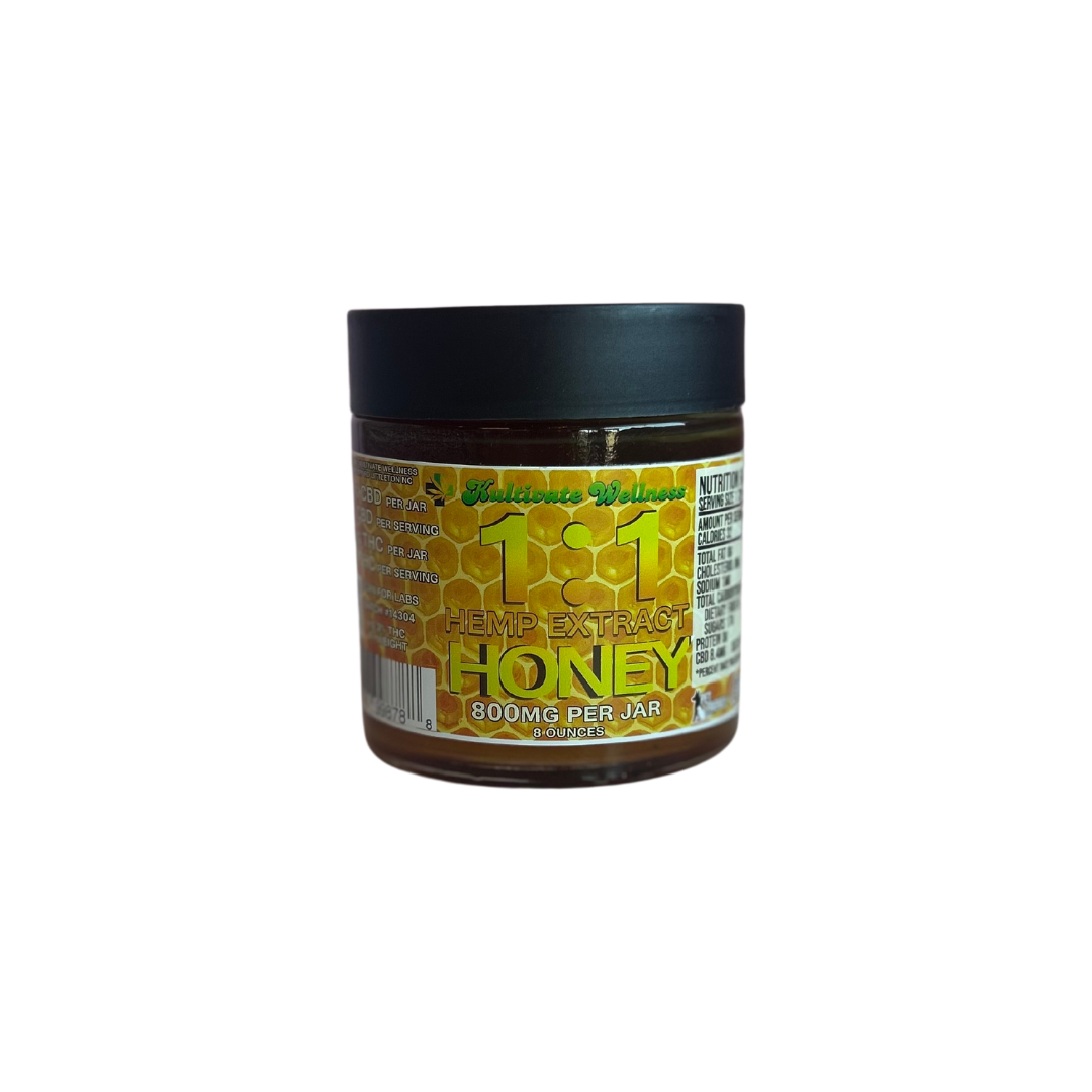 Kultivate Wellness 1:1 CBD:THC Honey 800mg