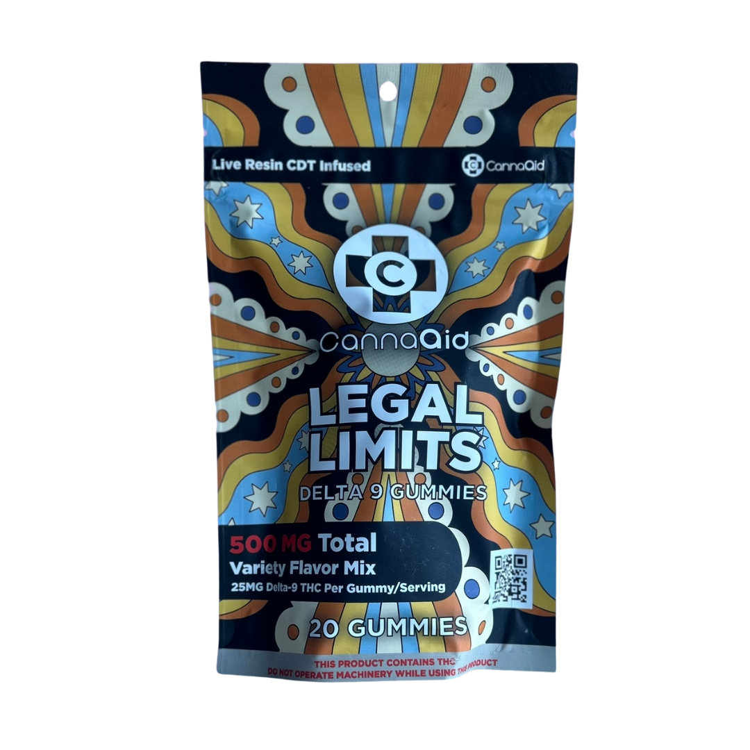 CannaAid Dee9 Legal Limits Gummies 25mg