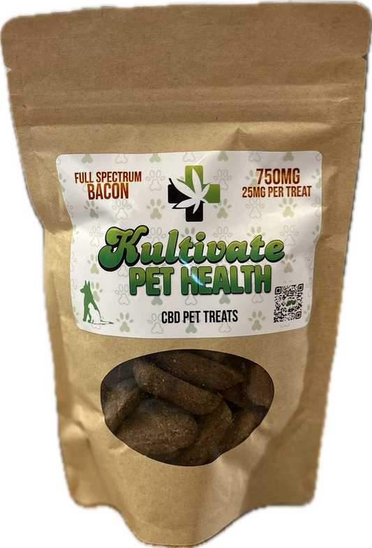 KW Pet Health Full Spectrum Bacon Treats 25mg