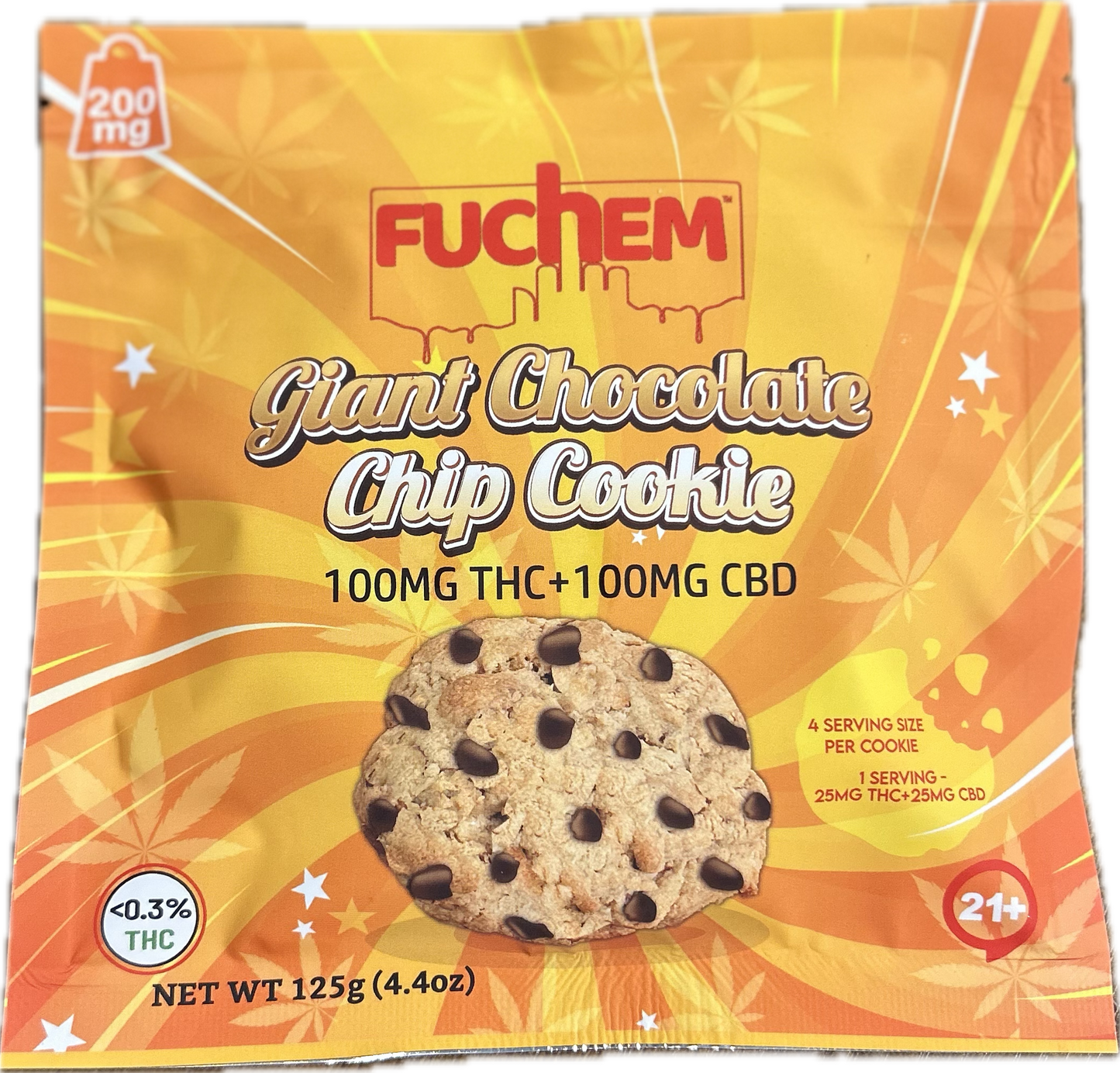 Giant Chocolate Chip Cookie 200mg